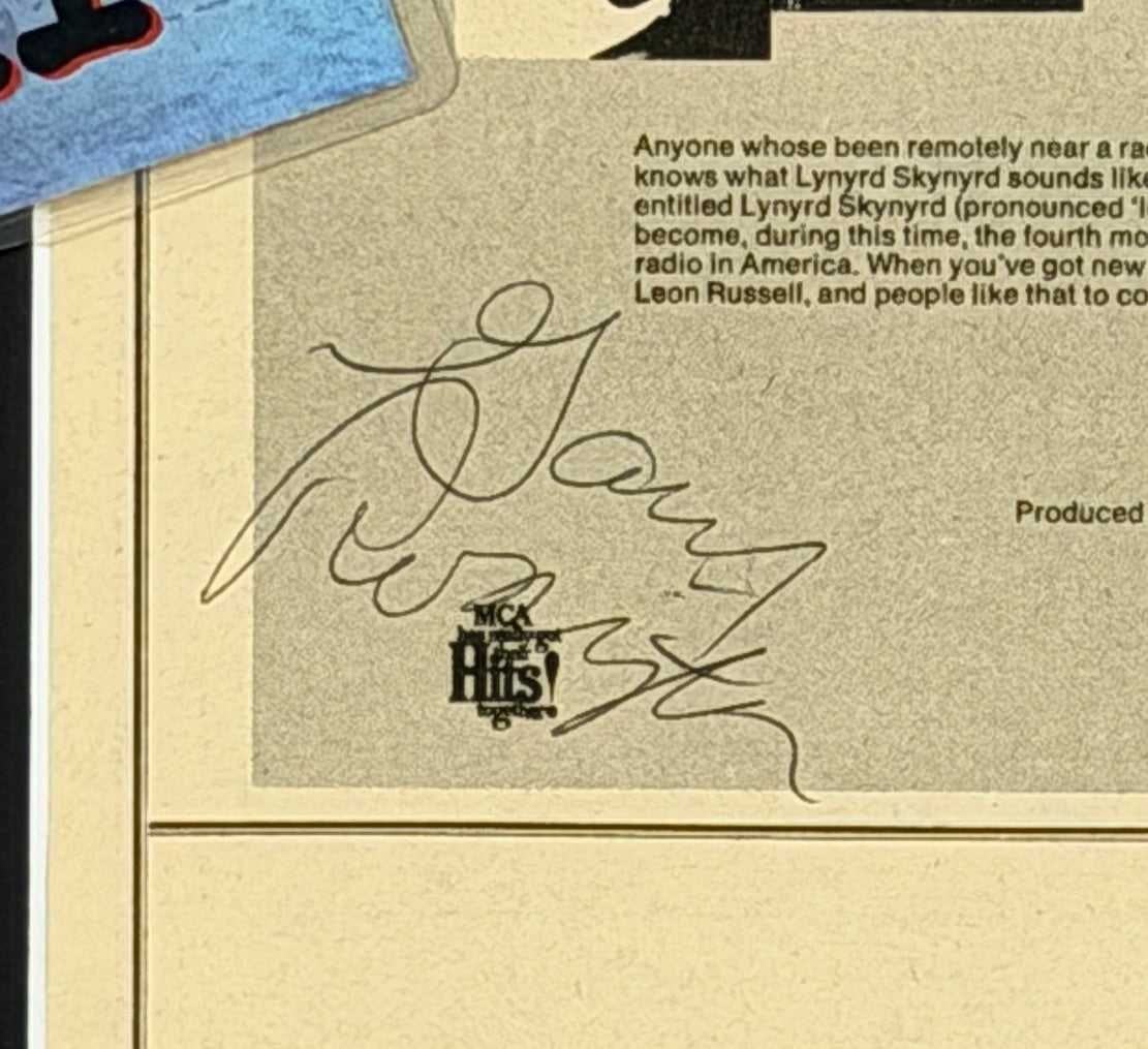 Gary Rossington Musician Signed Page Mounted 17x23 Poster Lynyrd Skynyrd PSA 868