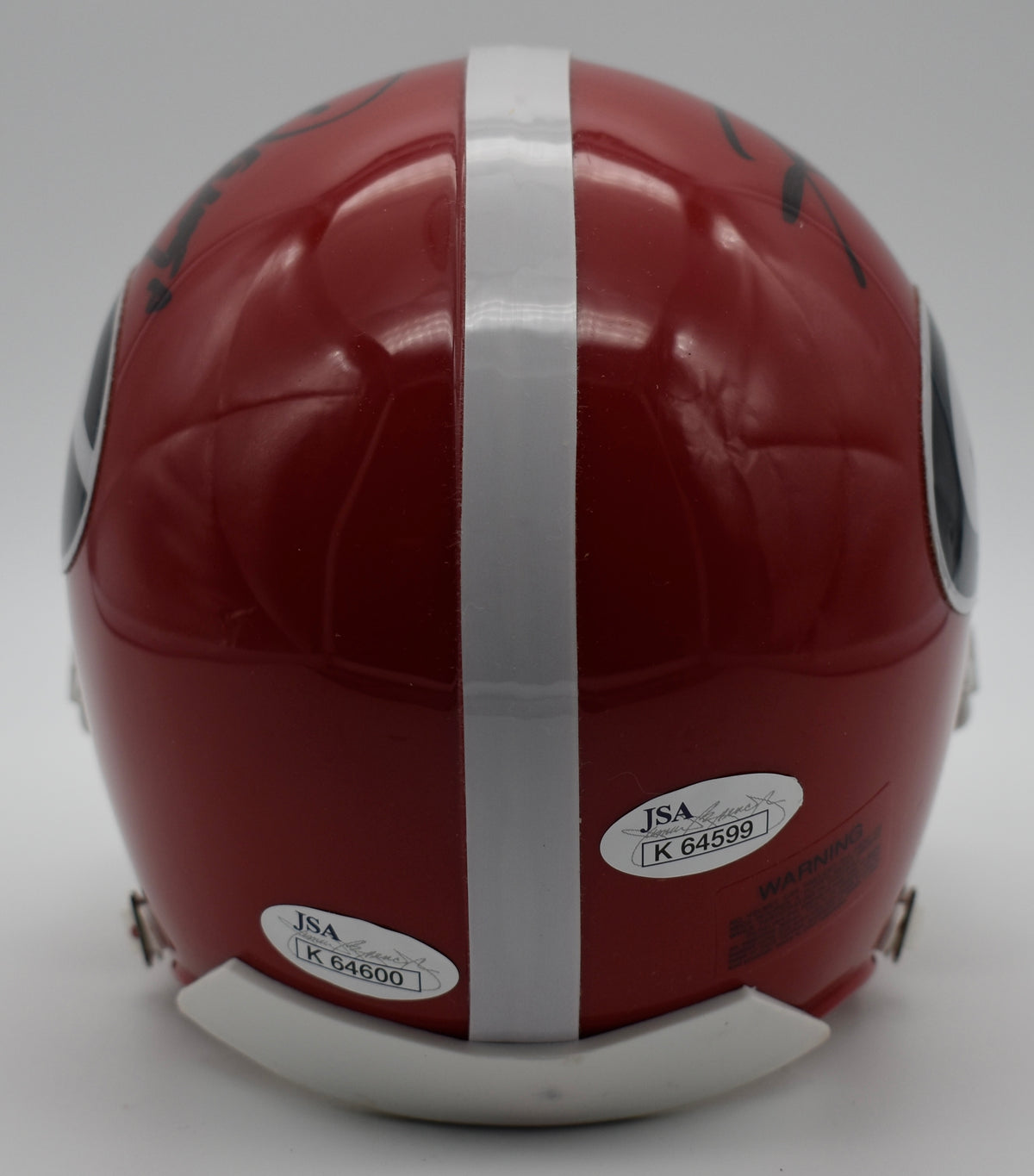 Vince Dooley/Hines Ward UGA Signed/Auto Mini Helmet JSA 212281