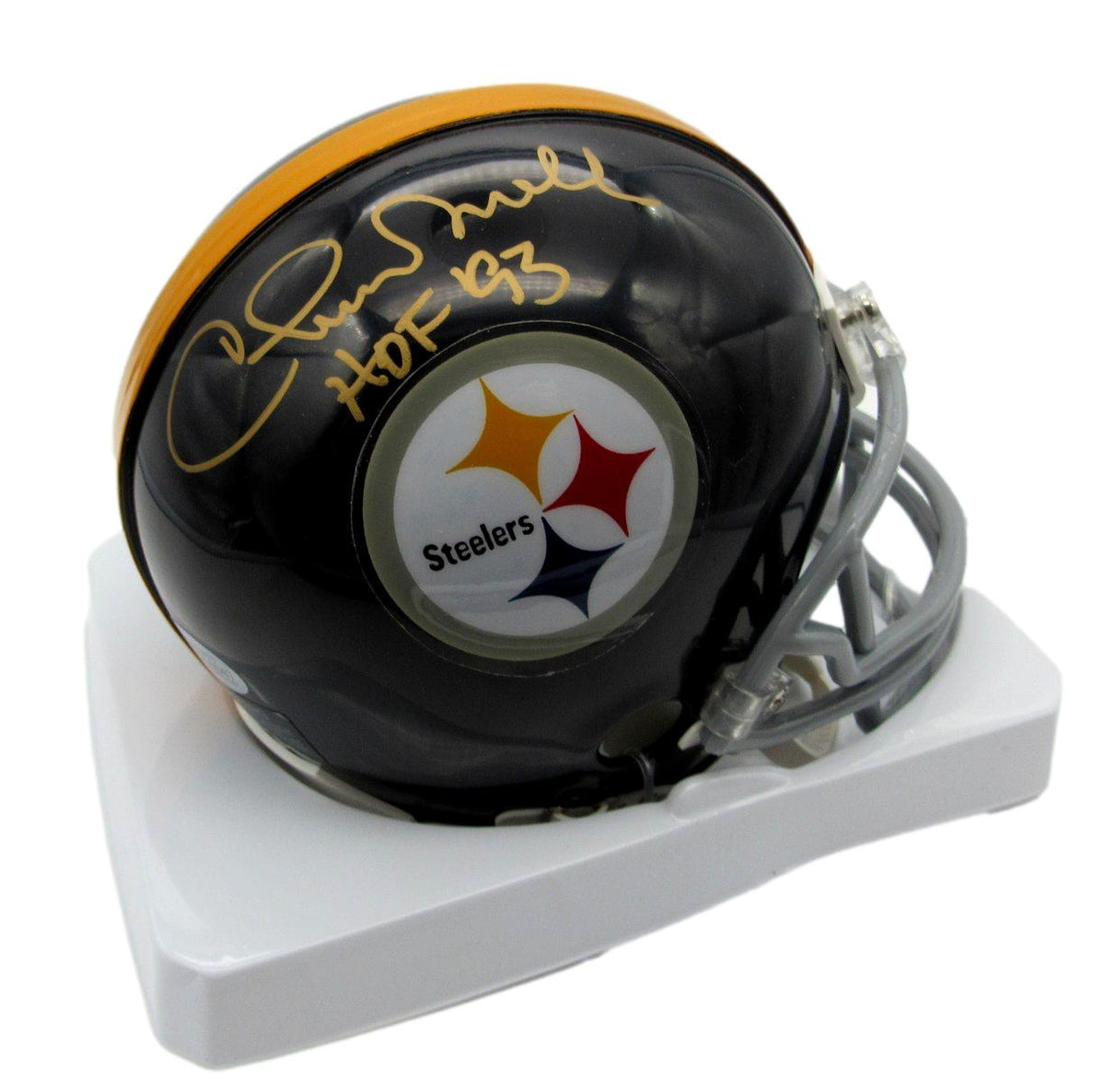 Chuck Noll HOF Signed/Autographed Mini Helmet Steelers BAS 214357