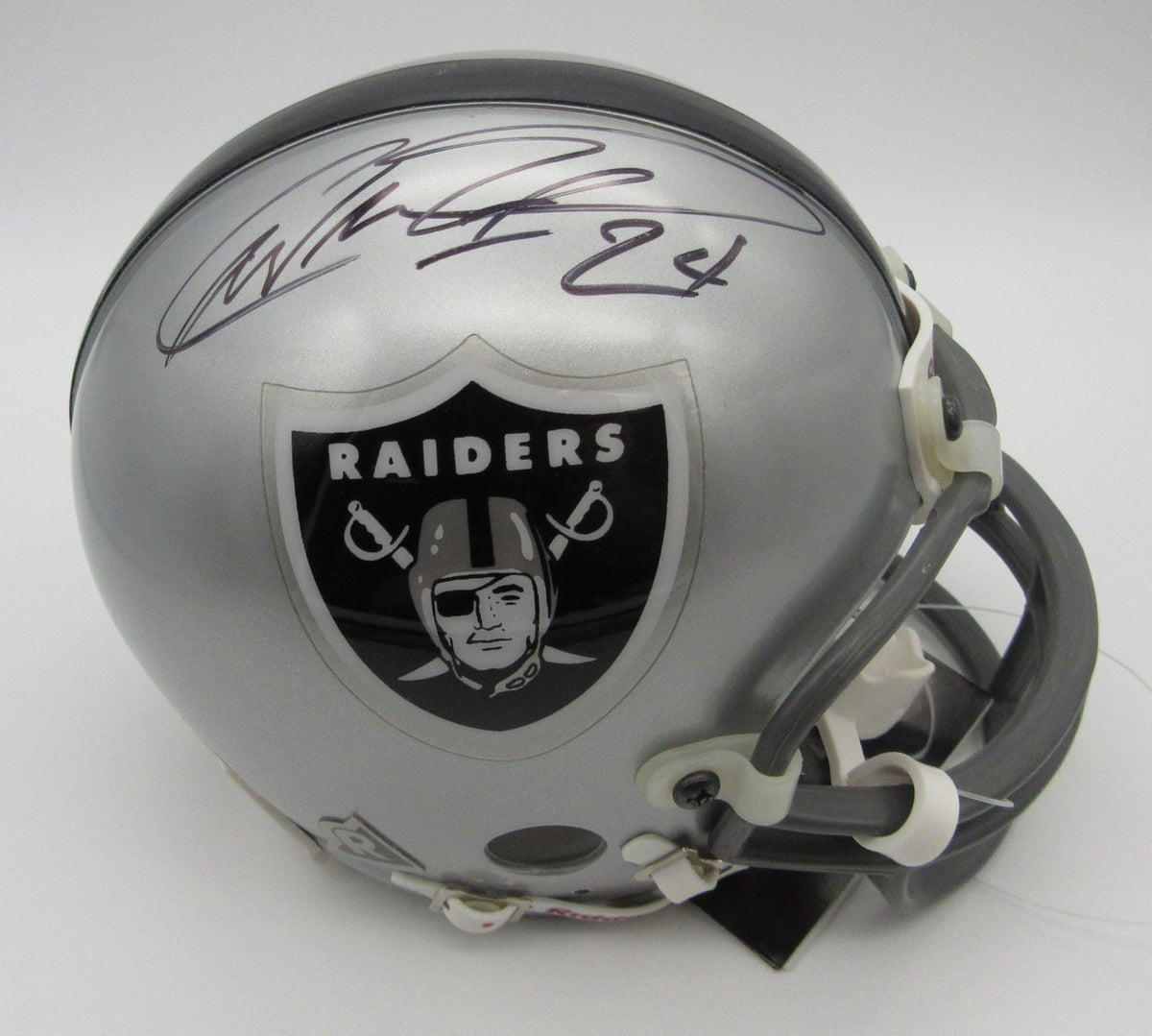 Charles Woodson HOF Signed/Autographed Mini Helmet Raiders JSA 214363
