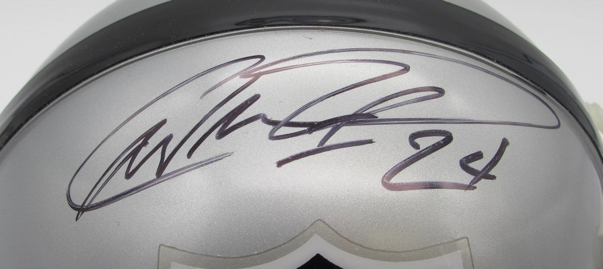 Charles Woodson HOF Signed/Autographed Mini Helmet Raiders JSA 214363