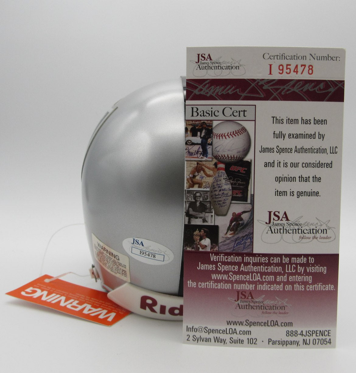 Charles Woodson HOF Signed/Autographed Mini Helmet Raiders JSA 214363