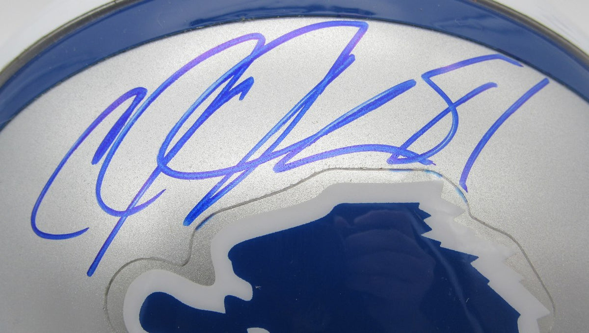 Calvin Johnson HOF Signed/Autographed Mini Helmet Detroit Lions JSA 214365