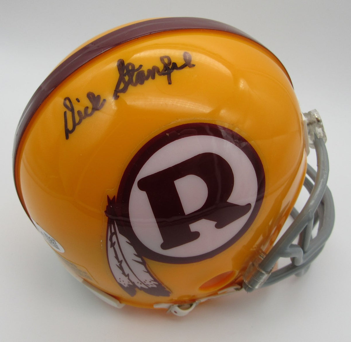 Dick Stanfel HOF Signed/Autographed Mini Helmet Redskins JSA 214377