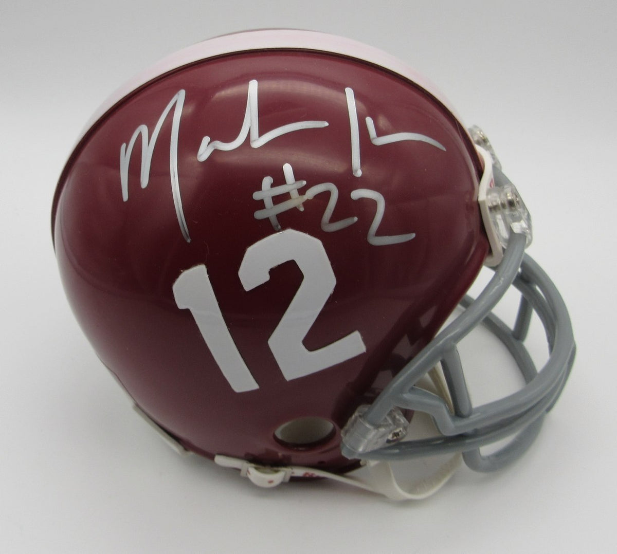 Mark Ingram & Greg McElroy Signed/Autographed Mini Helmet Alabama JSA 214378
