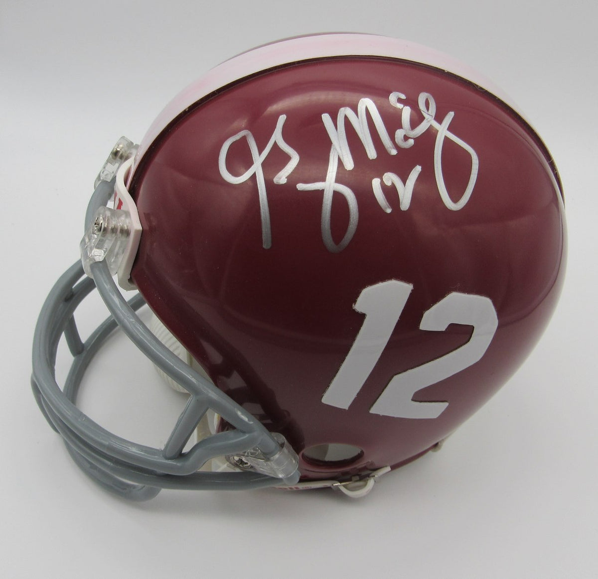 Mark Ingram & Greg McElroy Signed/Autographed Mini Helmet Alabama JSA 214378