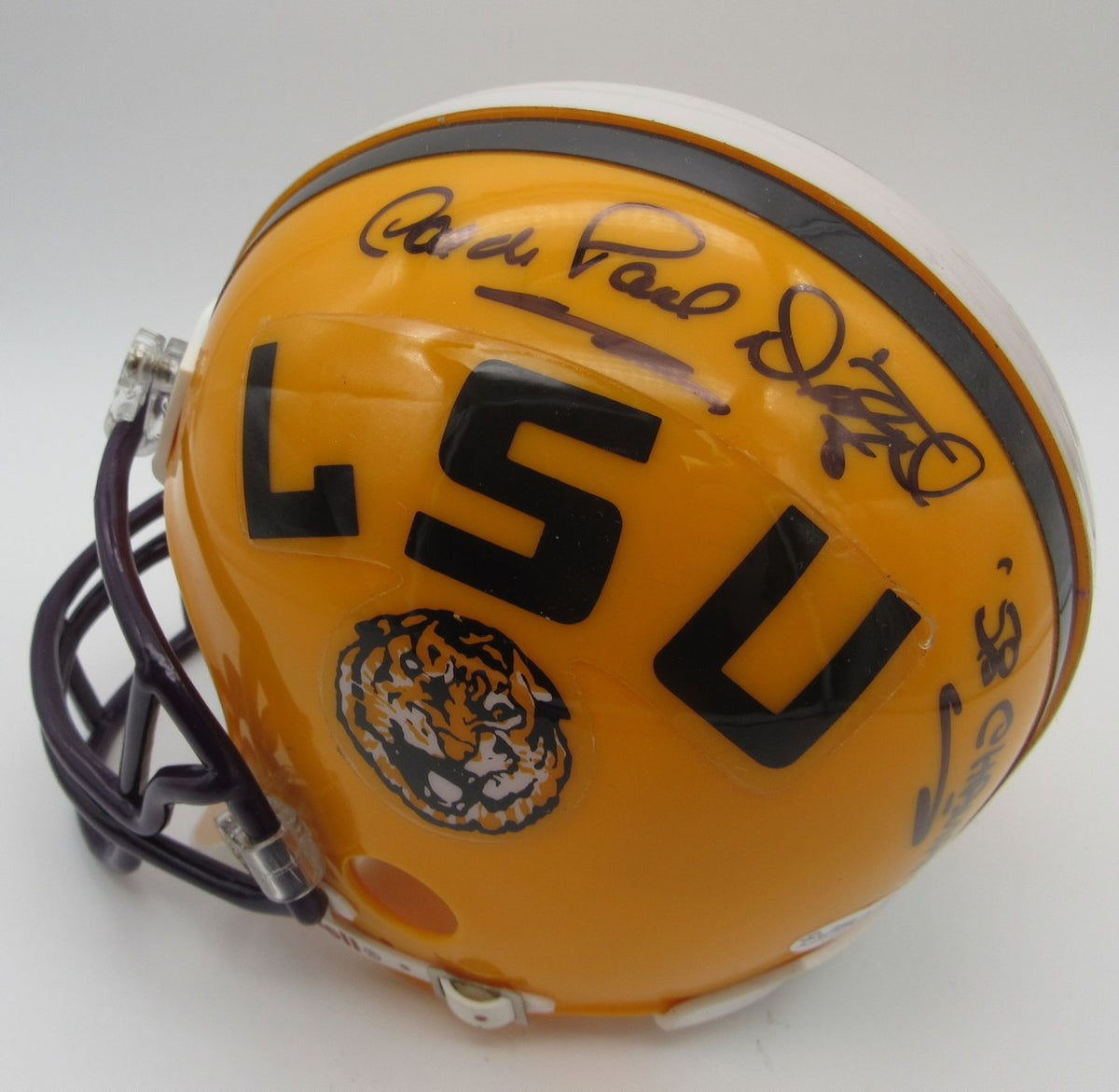 Paul Dietzel Signed/Autographed Mini Helmet LSU Tigers JSA 214380