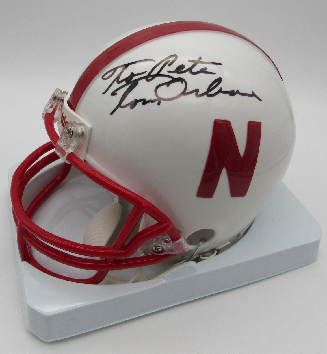 Tom Osborne Signed/Autographed Mini Helmet Nebraska JSA 214381
