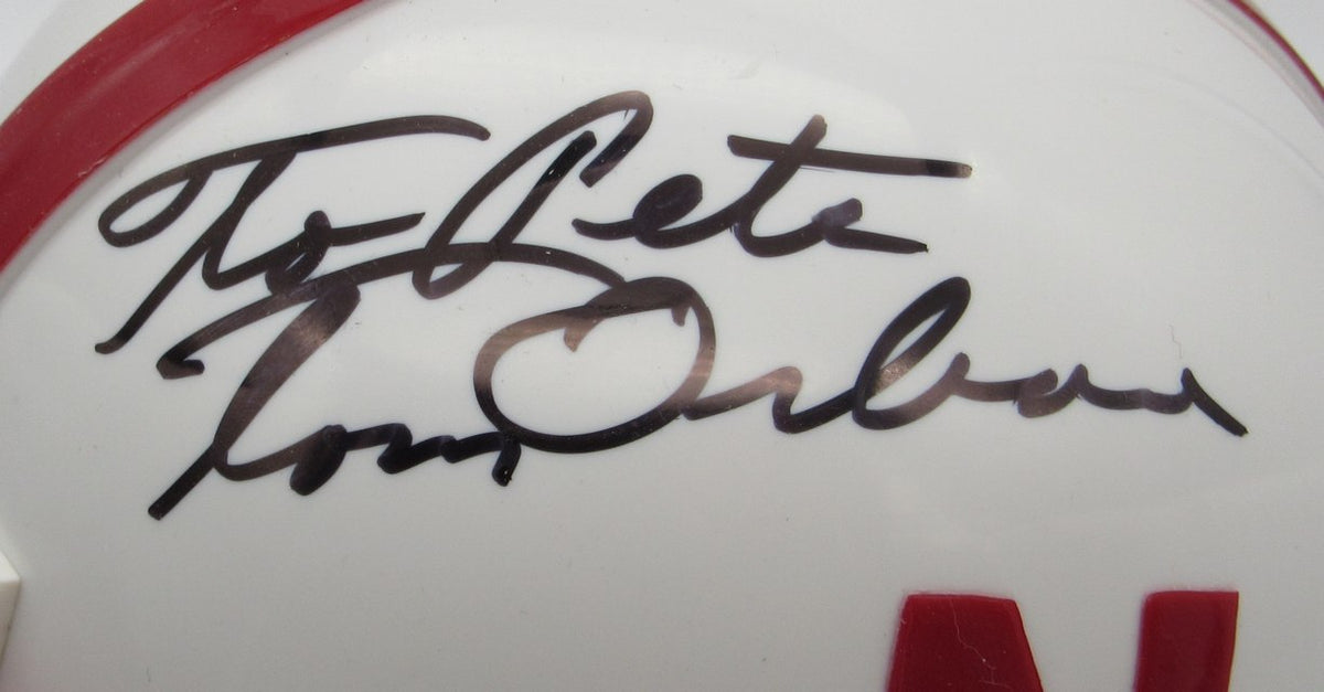 Tom Osborne Signed/Autographed Mini Helmet Nebraska JSA 214381