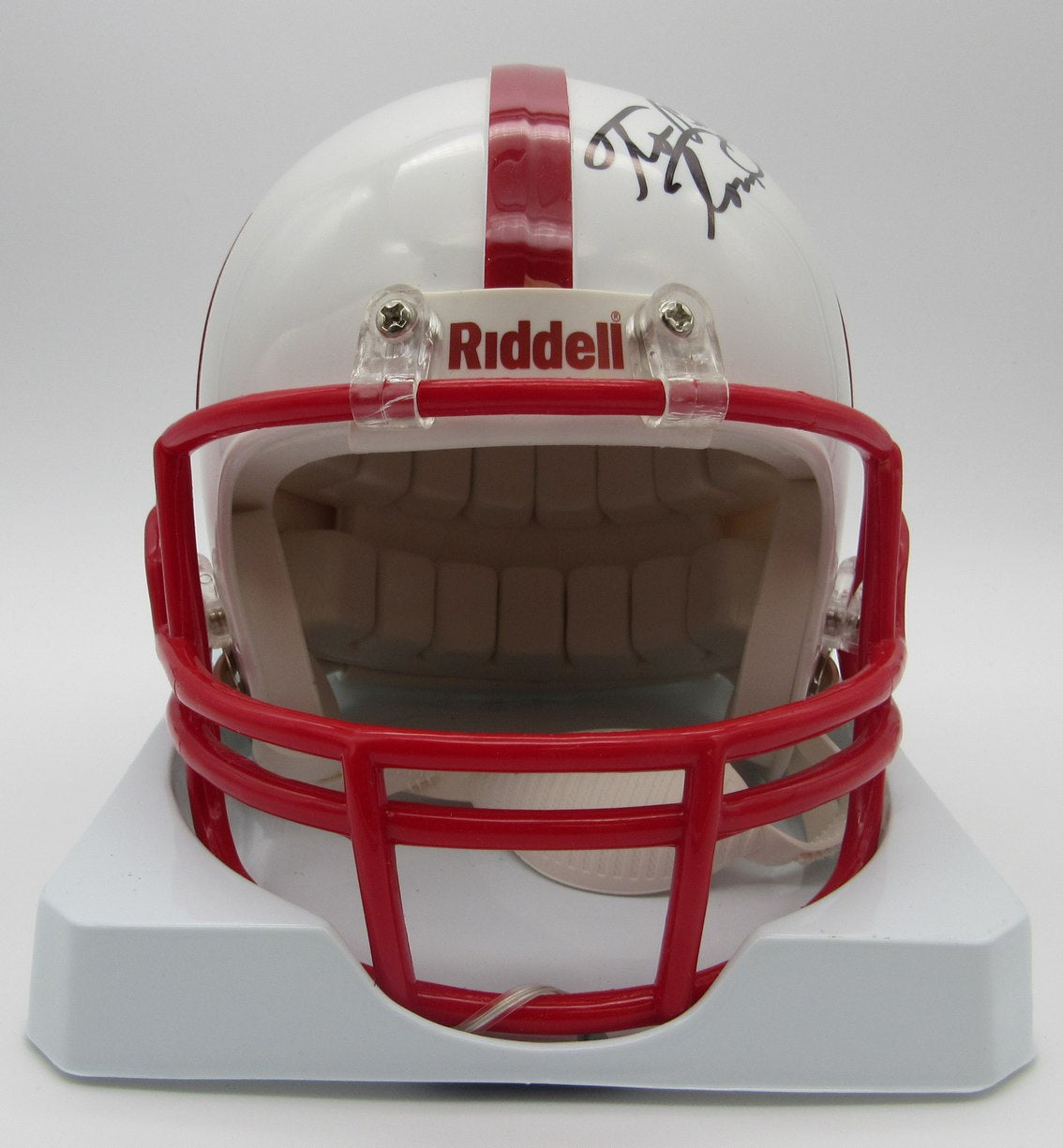 Tom Osborne Signed/Autographed Mini Helmet Nebraska JSA 214381