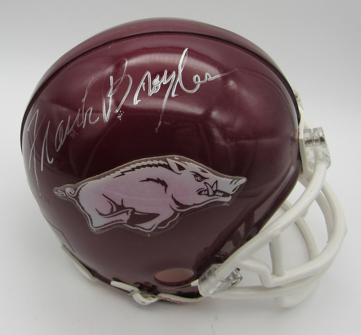 Frank Broyles Signed/Autographed Mini Helmet Arkansas JSA 214383