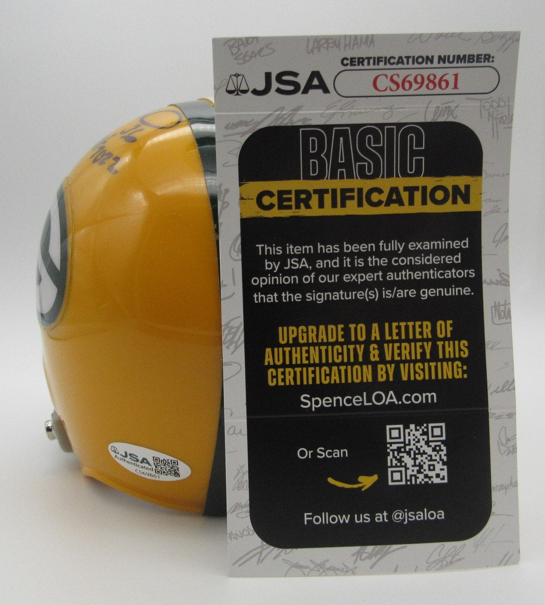 LeRoy Butler HOF Signed/Autographed Mini Helmet Packers JSA 214384