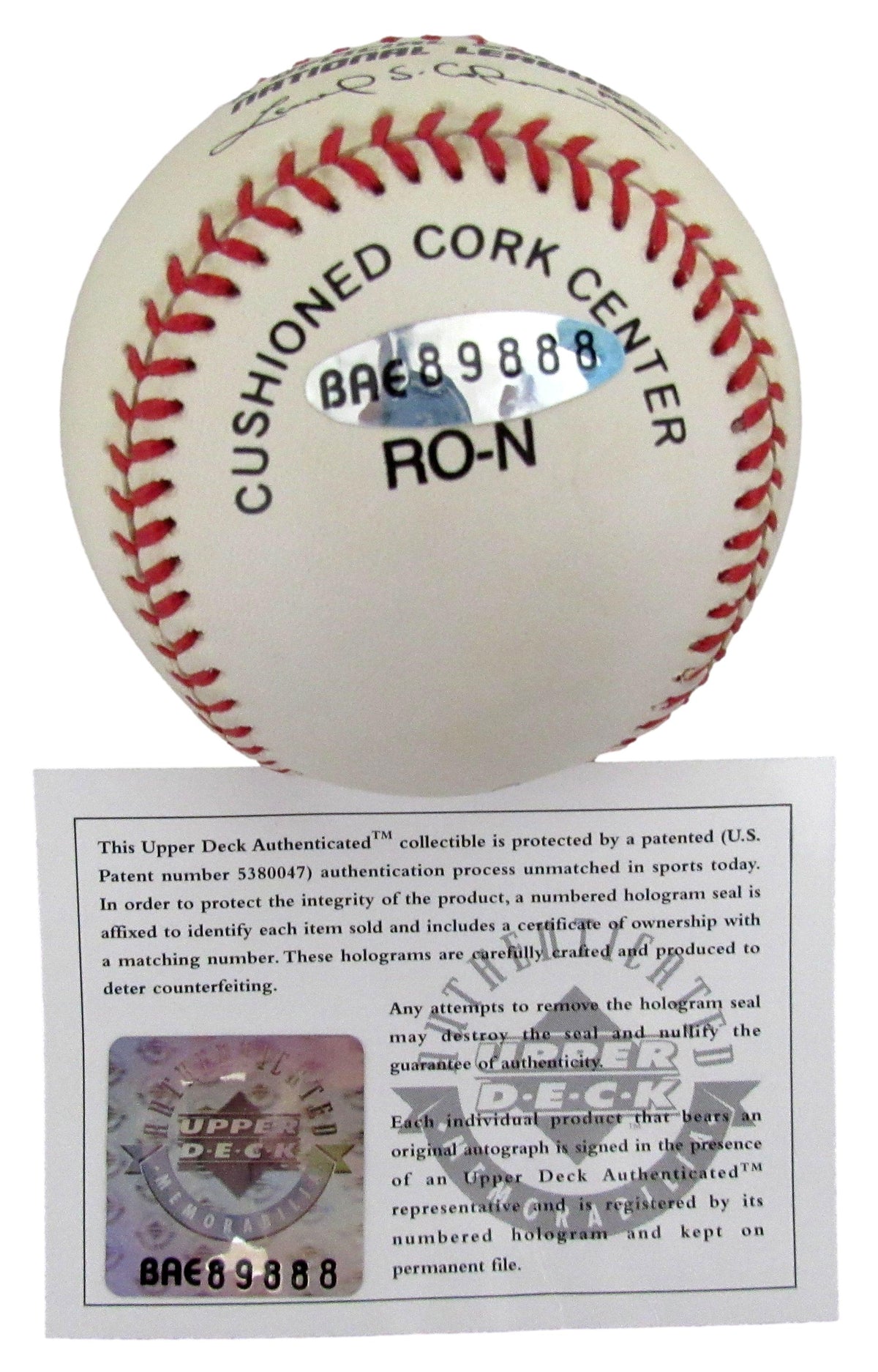 Ernie Banks HOF Signed/Autographed ONL Baseball Chicago Cubs Upper Deck 213272