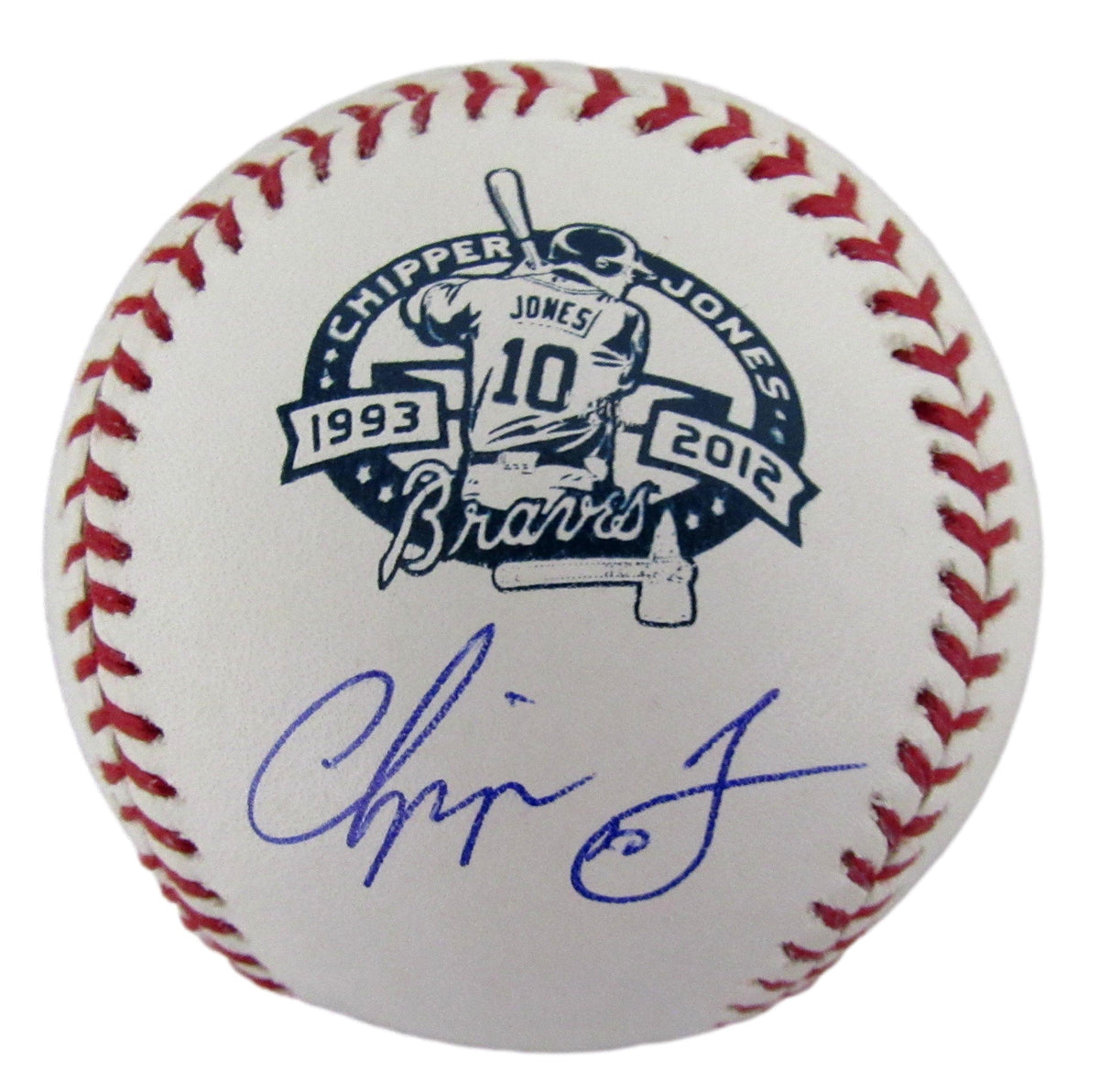 Chipper Jones HOF Signed/Autographed OML Baseball Atlanta Braves JSA 213283