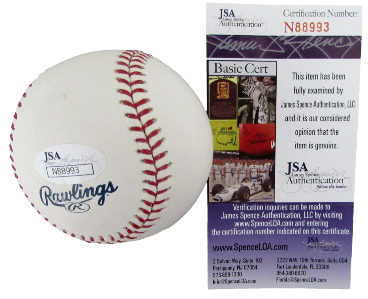 Chipper Jones HOF Signed/Autographed OML Baseball Atlanta Braves JSA 213283