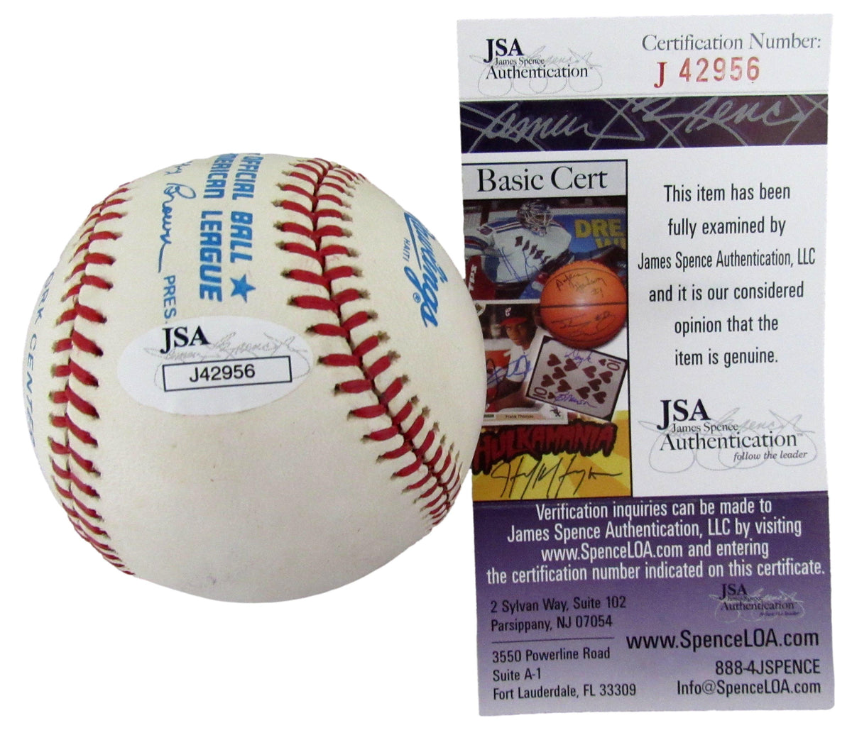 Carl Yastrzemski HOF Signed/Autographed OAL Baseball Boston Red Sox JSA 213286