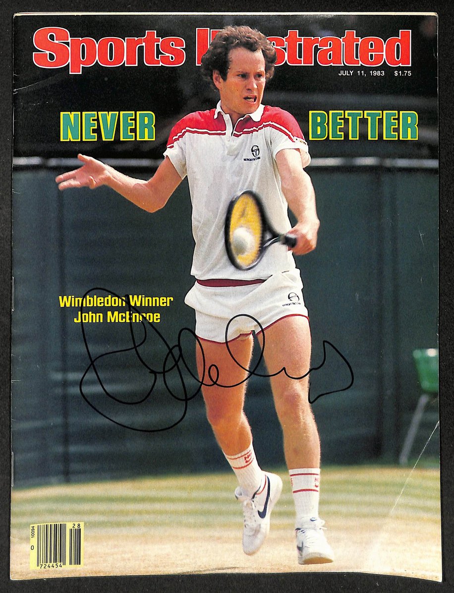 John McEnroe Signed/Autographed 1983 Sports Illustrated Magazine JSA 214988