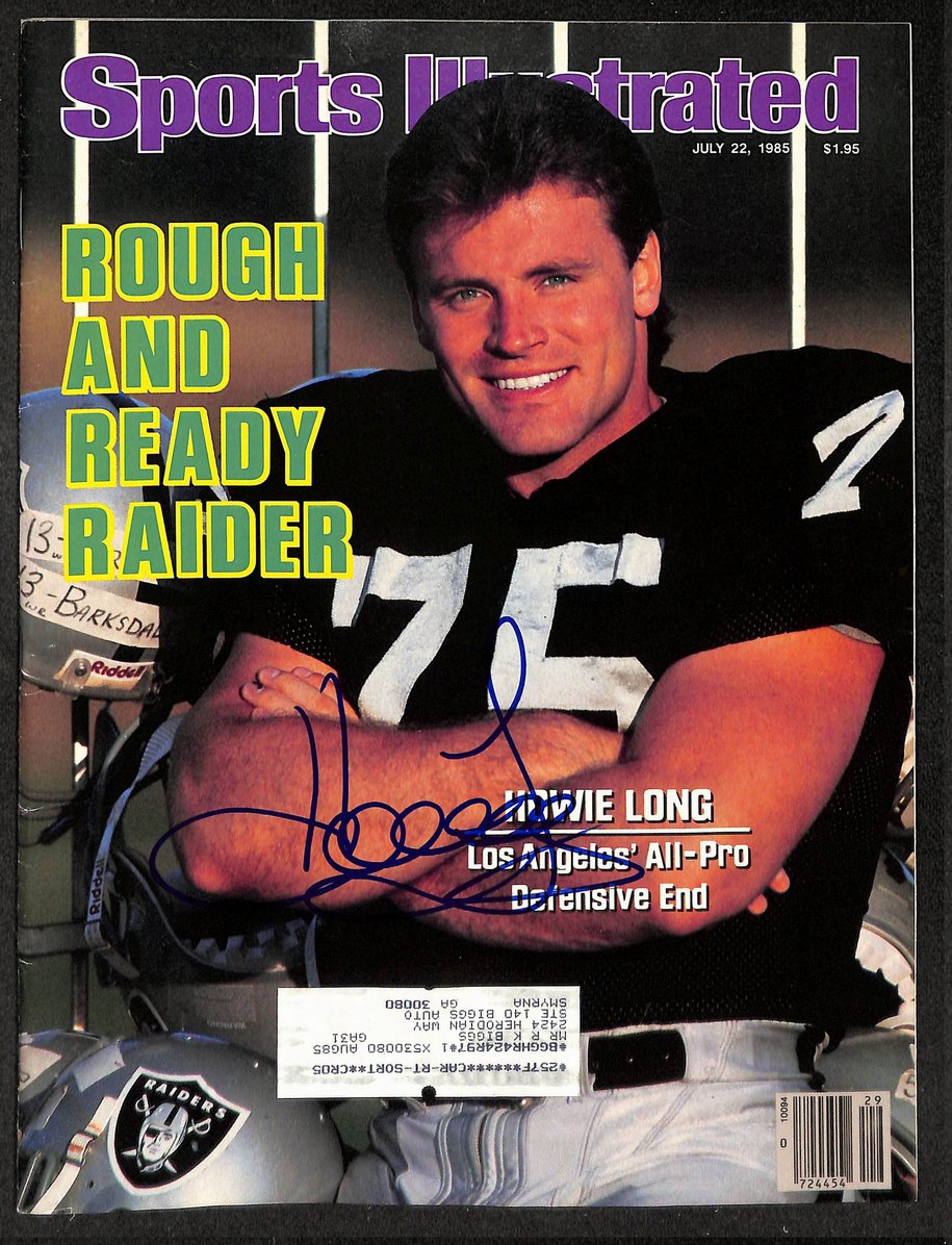 Howie Long HOF Signed/Autographed 1985 Sports Illustrated Magazine JSA 214997