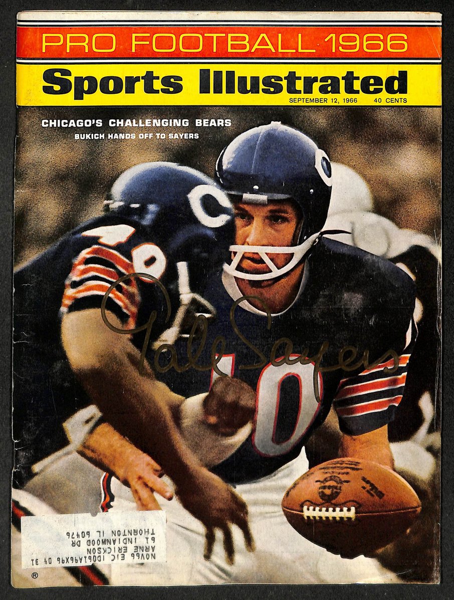 Gale Sayers HOF Signed/Autographed 1966 Sports Illustrated Magazine JSA 215000