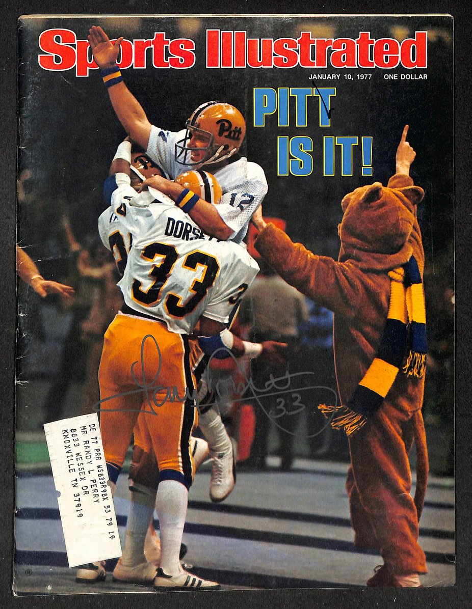 Tony Dorsett Signed/Autographed 1977 Sports Illustrated Magazine JSA 215002