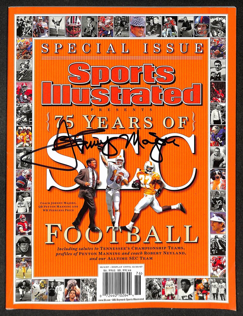 Johnny Majors Signed/Auto Special Issue Sports Illustrated Magazine JSA 215010