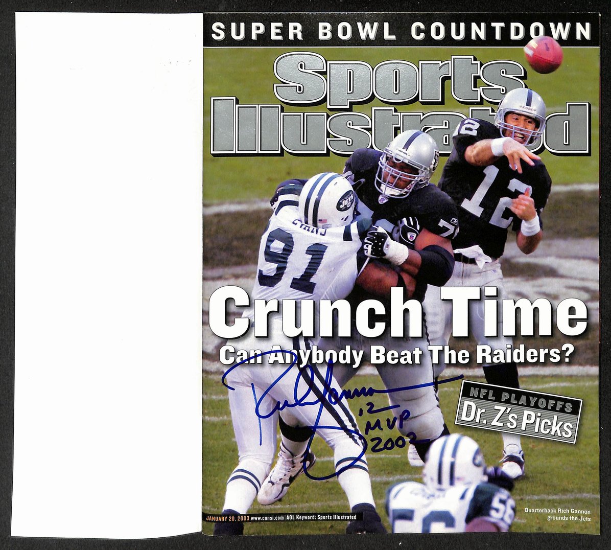 Rich Gannon Signed/Autographed 2003 Sports Illustrated Magazine JSA 215011