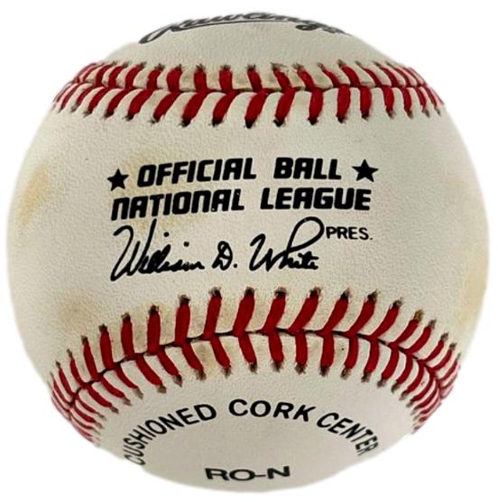 Willie Mays HOF Single Signed/Autographed ONL Baseball Giants Beckett 213295