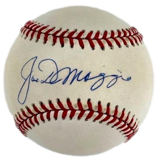 Joe DiMaggio HOF Single Signed/Autographed OAL Baseball Yankees Beckett 213303