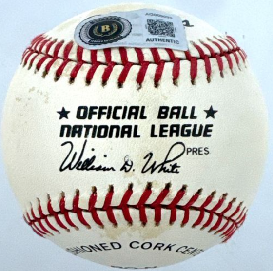 Sadahara Oh Single Signed/Autographed ONL Baseball Beckett 213298