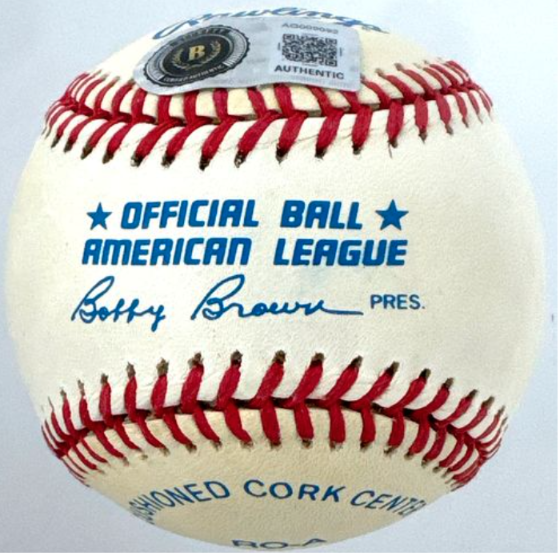 President Richard Nixon Single Signed/Autographed OAL Baseball Beckett 213301