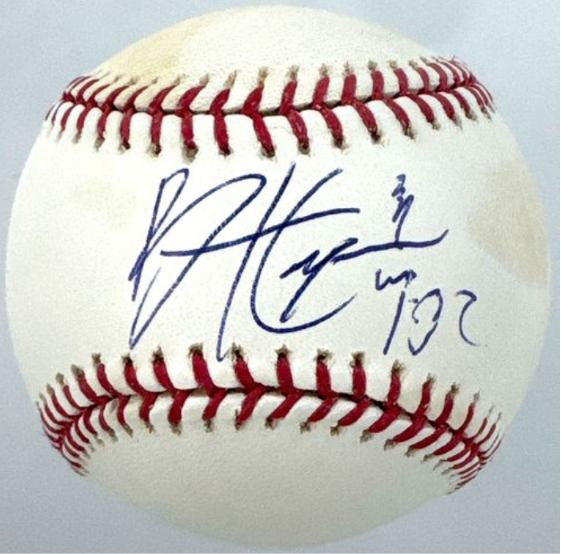 Bryce Harper Single Signed/Autographed OML Baseball Phillies Beckett/JSA 213302