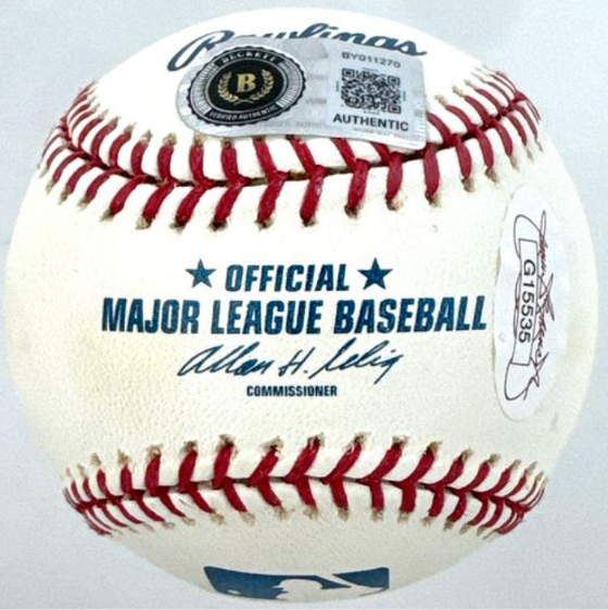 Bryce Harper Single Signed/Autographed OML Baseball Phillies Beckett/JSA 213302