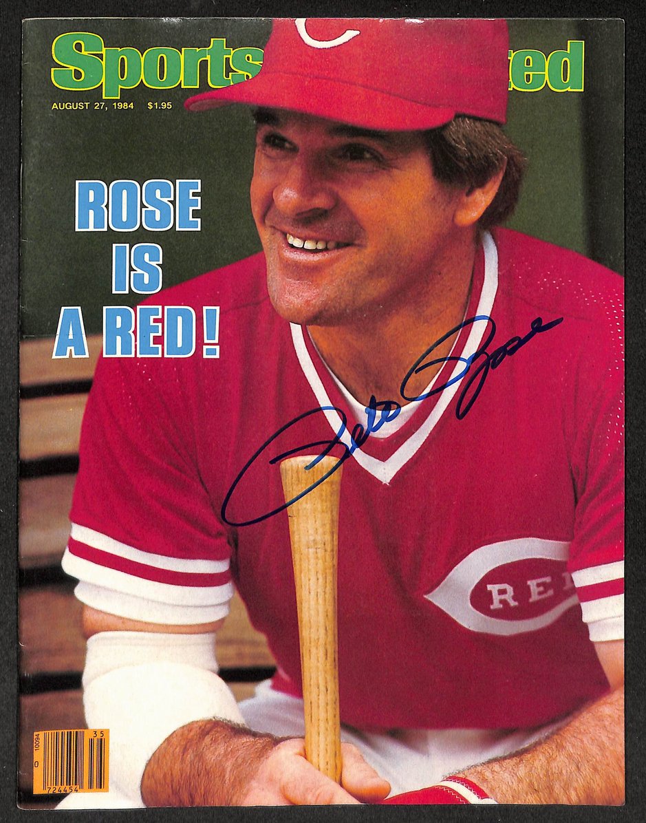 Pete Rose Signed/Autographed 1984 Sports Illustrated No Label JSA 215019