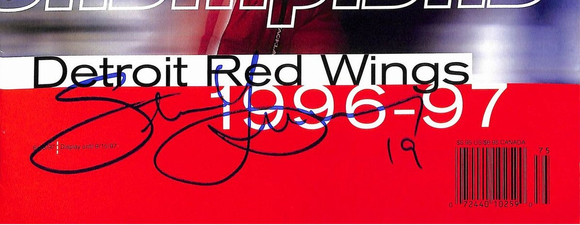 Steve Yzerman HOF Signed/Autographed 1997 Sports Illustrated Magazine JSA 215021