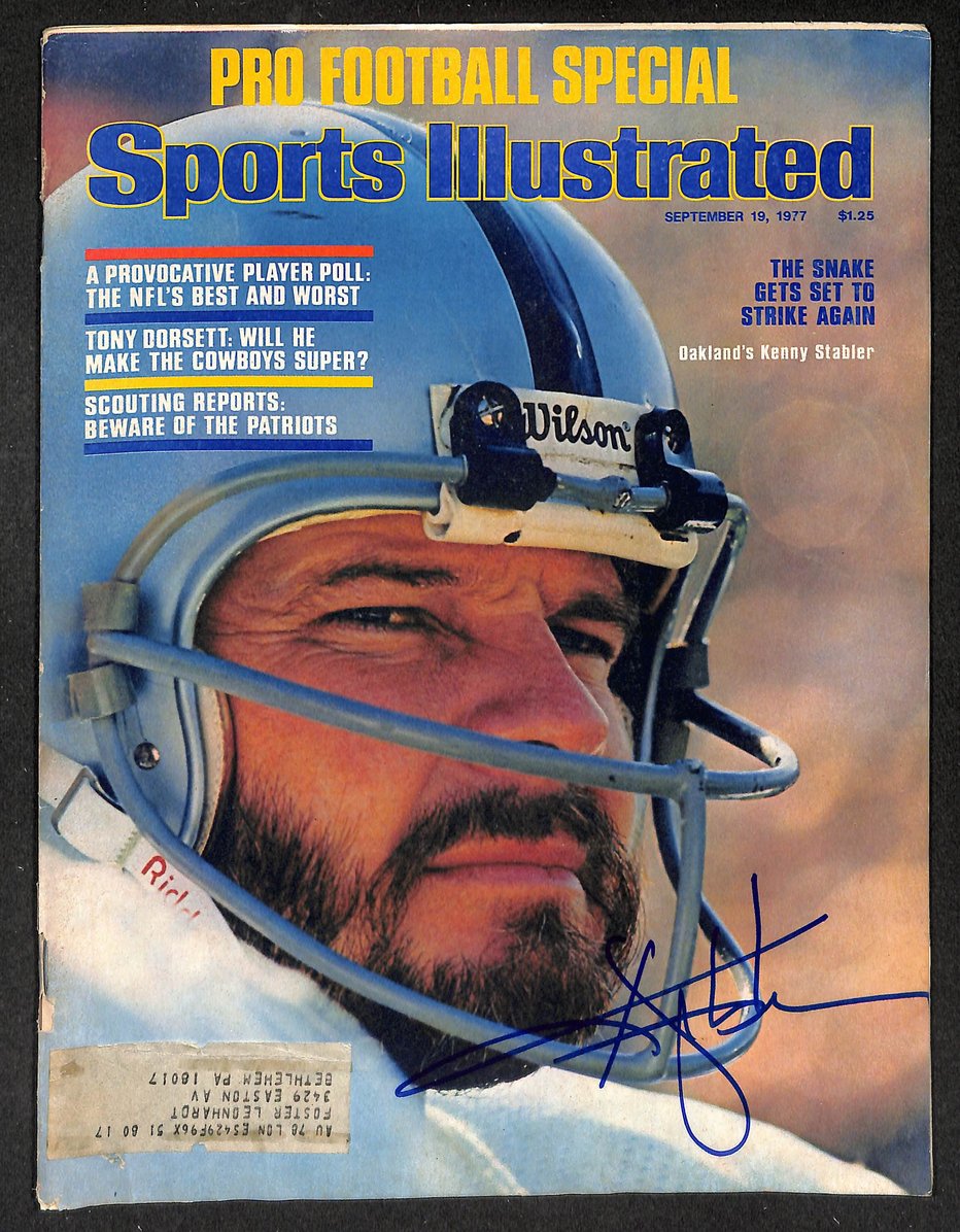 Kenny Stabler HOF Signed/Autographed 1977 Sports Illustrated Magazine JSA 215022