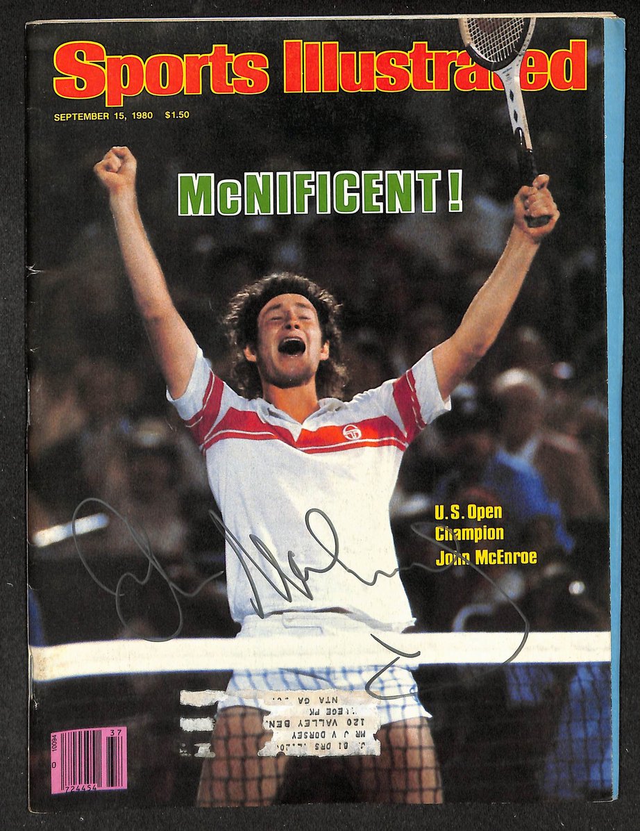 John McEnroe Signed/Autographed 1980 Sports Illustrated Magazine JSA 215026