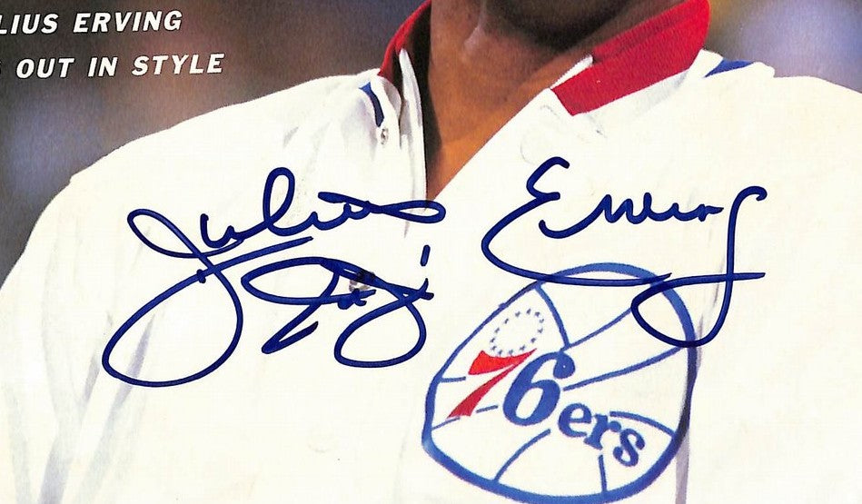 Julius Erving HOF Signed/Autographed 1987 Sports Illustrated Magazine JSA 215029