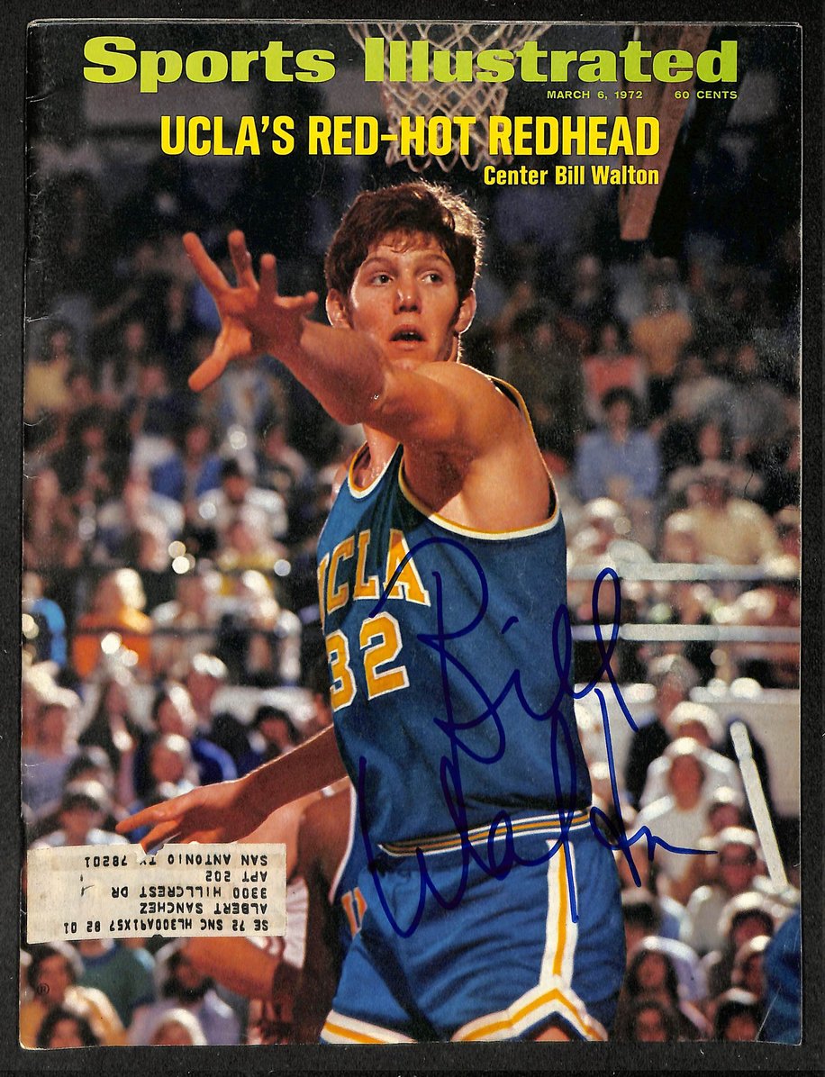 Bill Walton Signed/Autographed 1972 Sports Illustrated Magazine JSA 215034