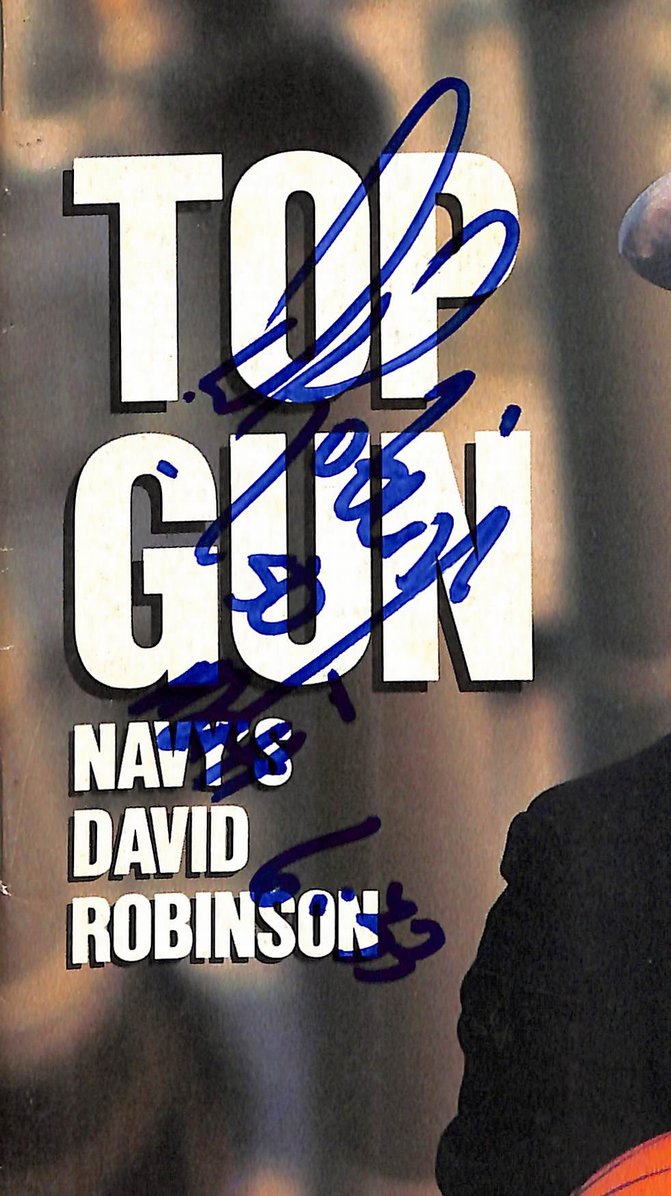 David Robinson HOF Signed 1987 Sports Illustrated No Label JSA 215037