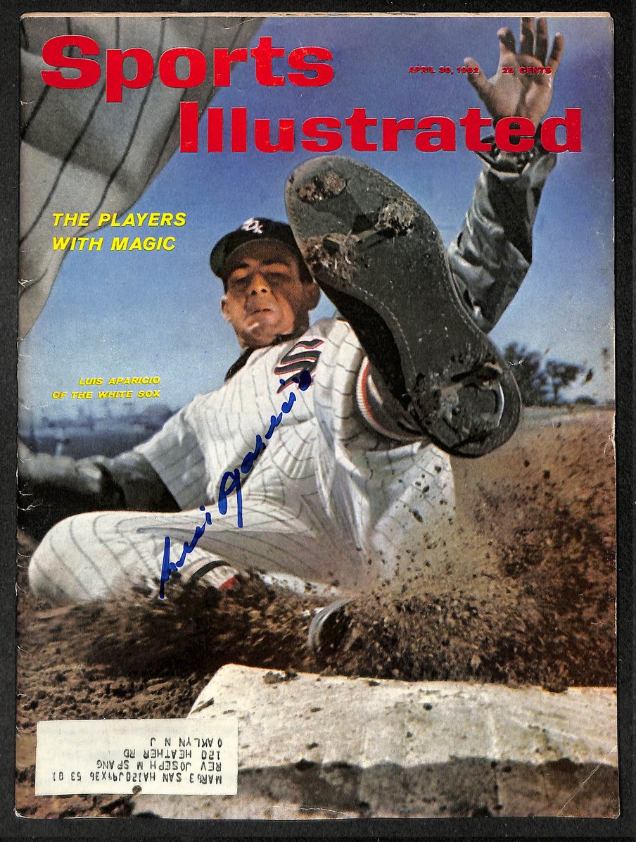 Luis Aparicio HOF Signed/Autographed 1962 Sports Illustrated Magazine JSA 215042