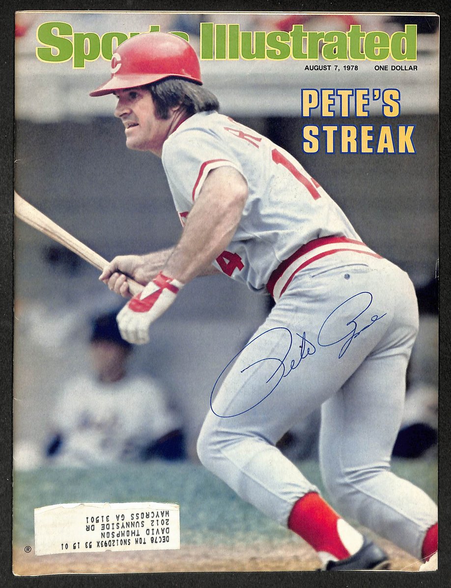 Pete Rose Signed/Autographed 1978 Sports Illustrated Magazine JSA 215047