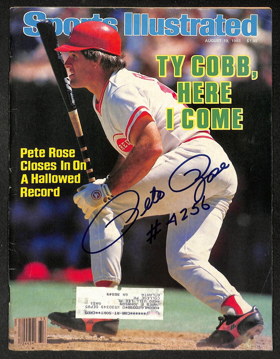 Pete Rose Signed/Autographed 1985 Sports Illustrated Magazine JSA 215049