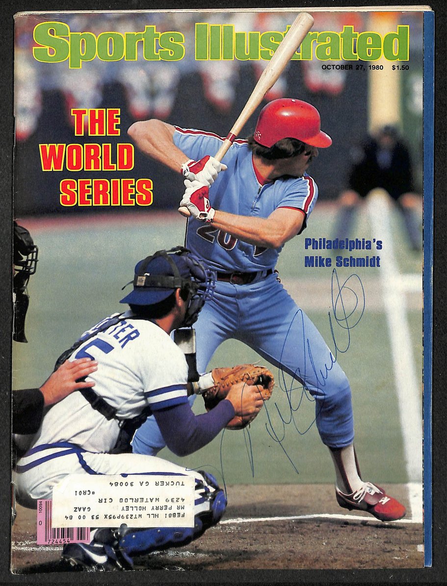 Mike Schmidt HOF Signed/Autographed 1980 Sports Illustrated Magazine JSA 215051