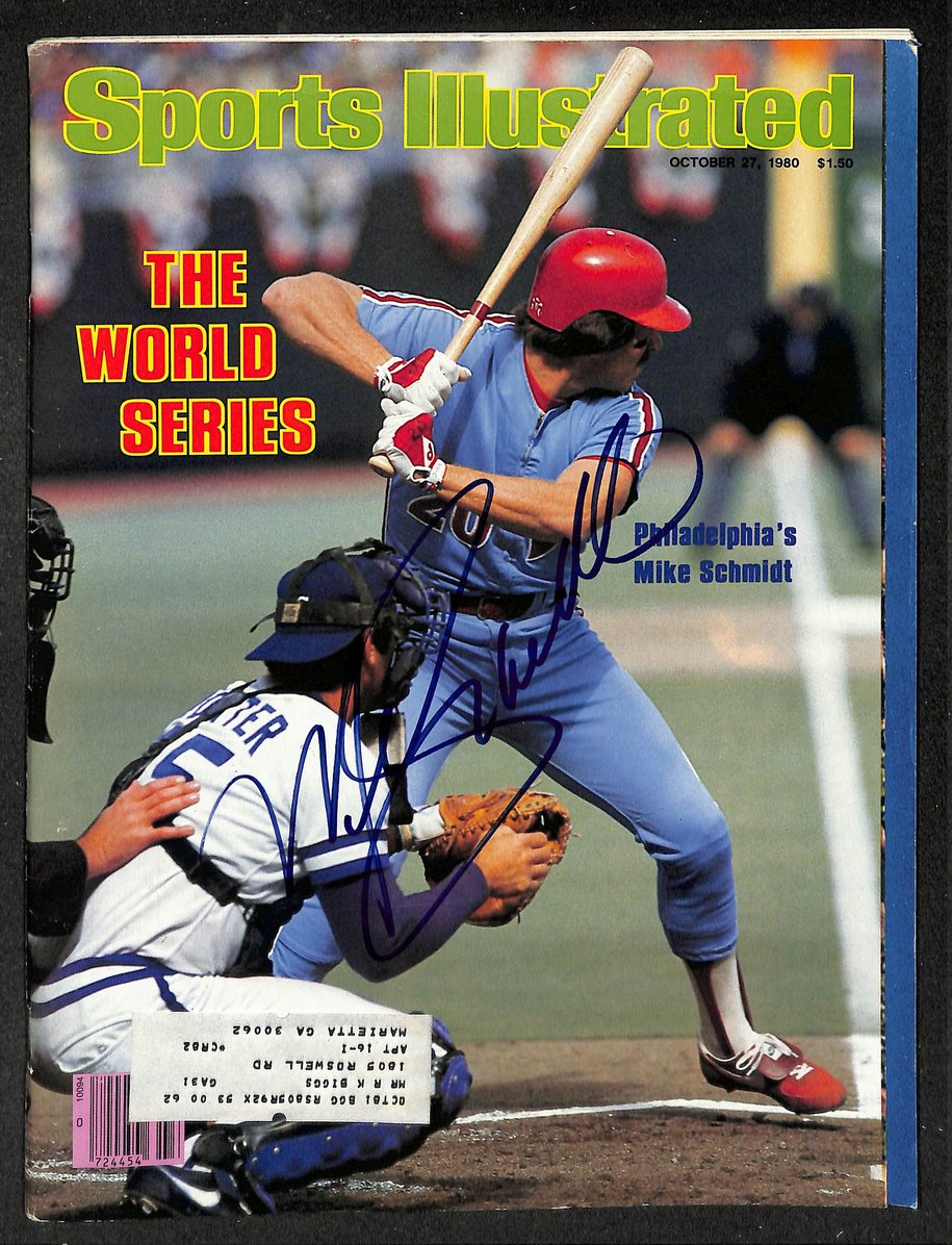 Mike Schmidt HOF Signed/Autographed 1980 Sports Illustrated Magazine JSA 215053