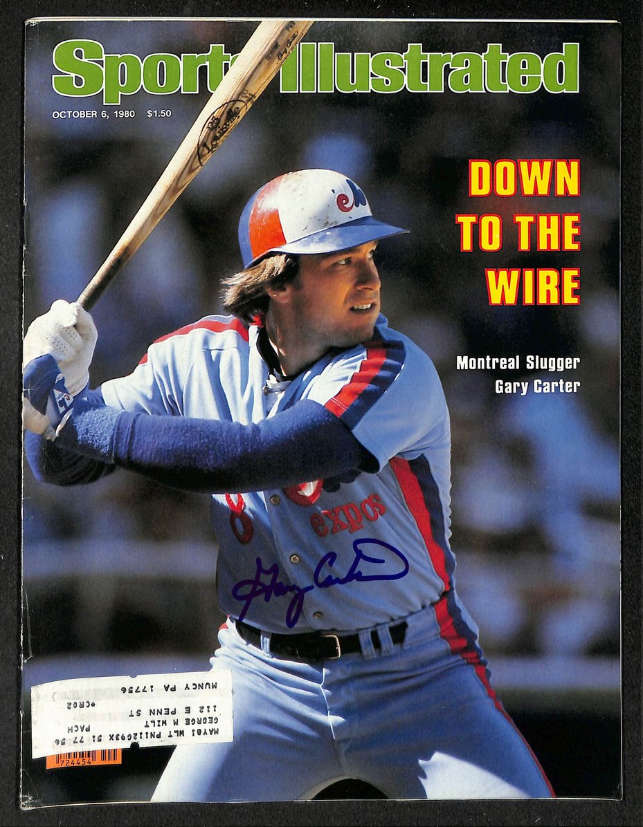 Gary Carter HOF Signed/Autographed 1980 Sports Illustrated Magazine JSA 215054