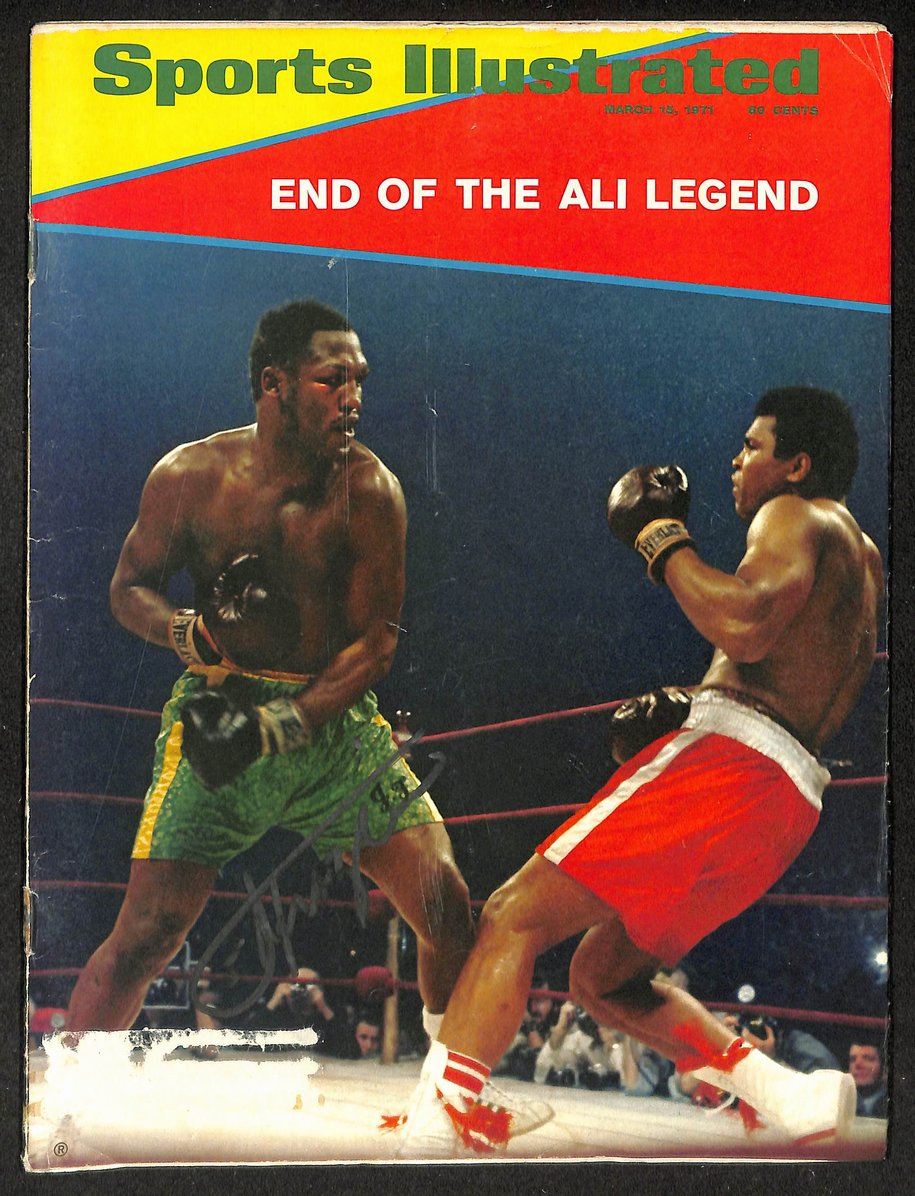 Joe Frazier Signed/Autographed 1971 Sports Illustrated Magazine JSA 215062