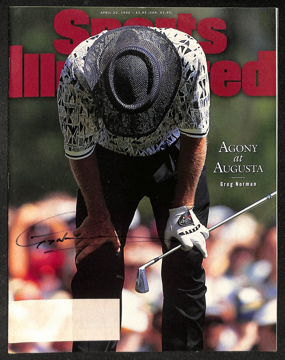 Greg Norman Signed/Autographed 1996 Sports Illustrated Magazine JSA 215064
