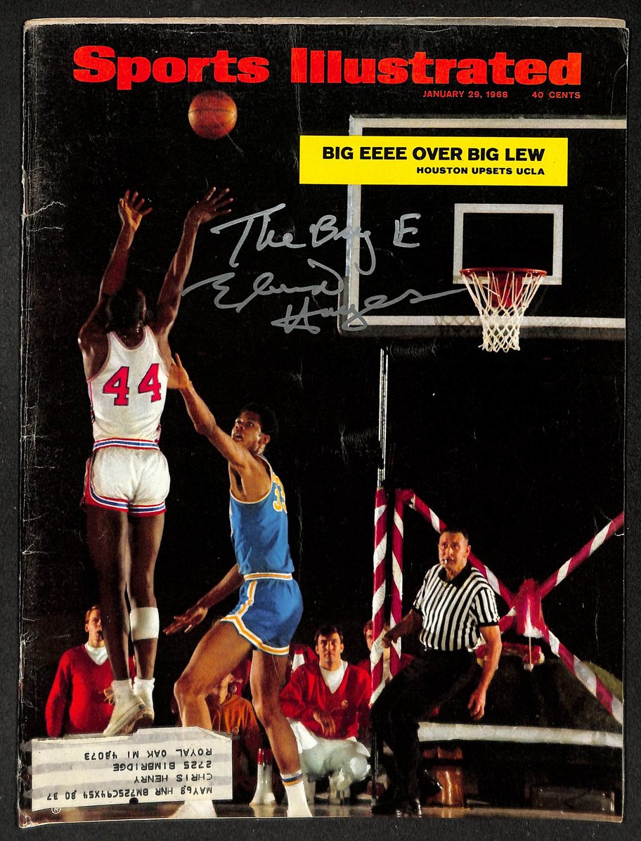 Elvin Hayes Signed/Autographed 1968 Sports Illustrated Magazine JSA 215071