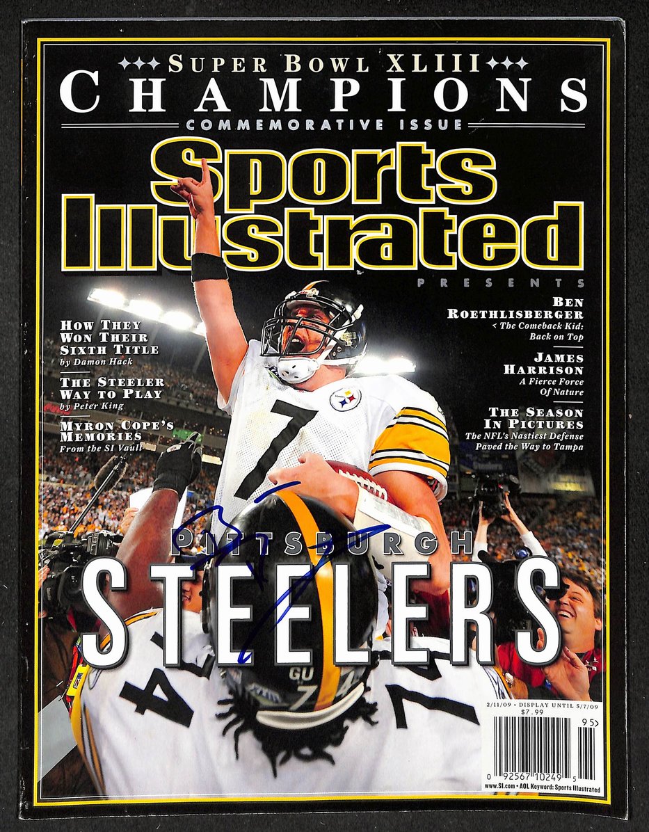 Ben Roethlisberger Signed/Autographed 2009 Sports Illustrated Magazine JSA 215075