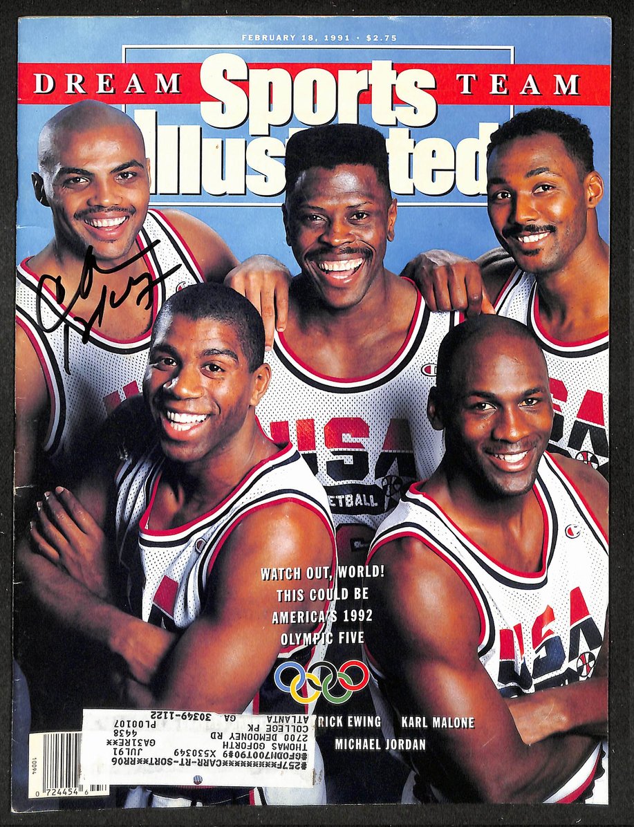Charles Barkley HOF Signed 1991 Sports Illustrated Magazine JSA 215077